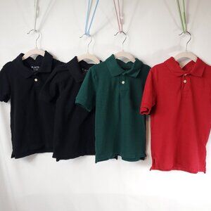Place Multi Pack (4) Shrt Slv Collared Polo Button Top Shirts Sz S 5-6